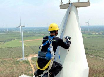 Maintenance and inspection of wind turbine equipment